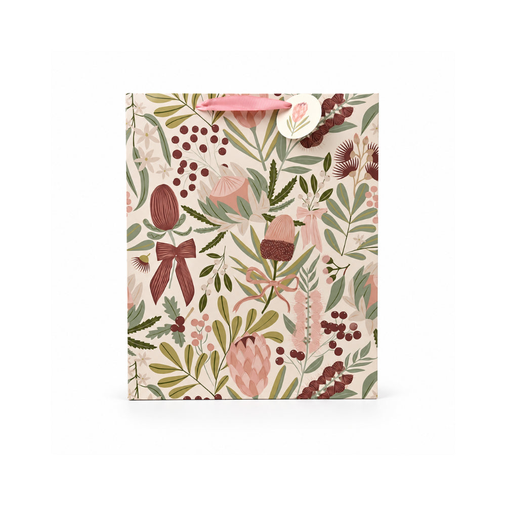 Christmas Large Gift Bag - BERRY FLORA